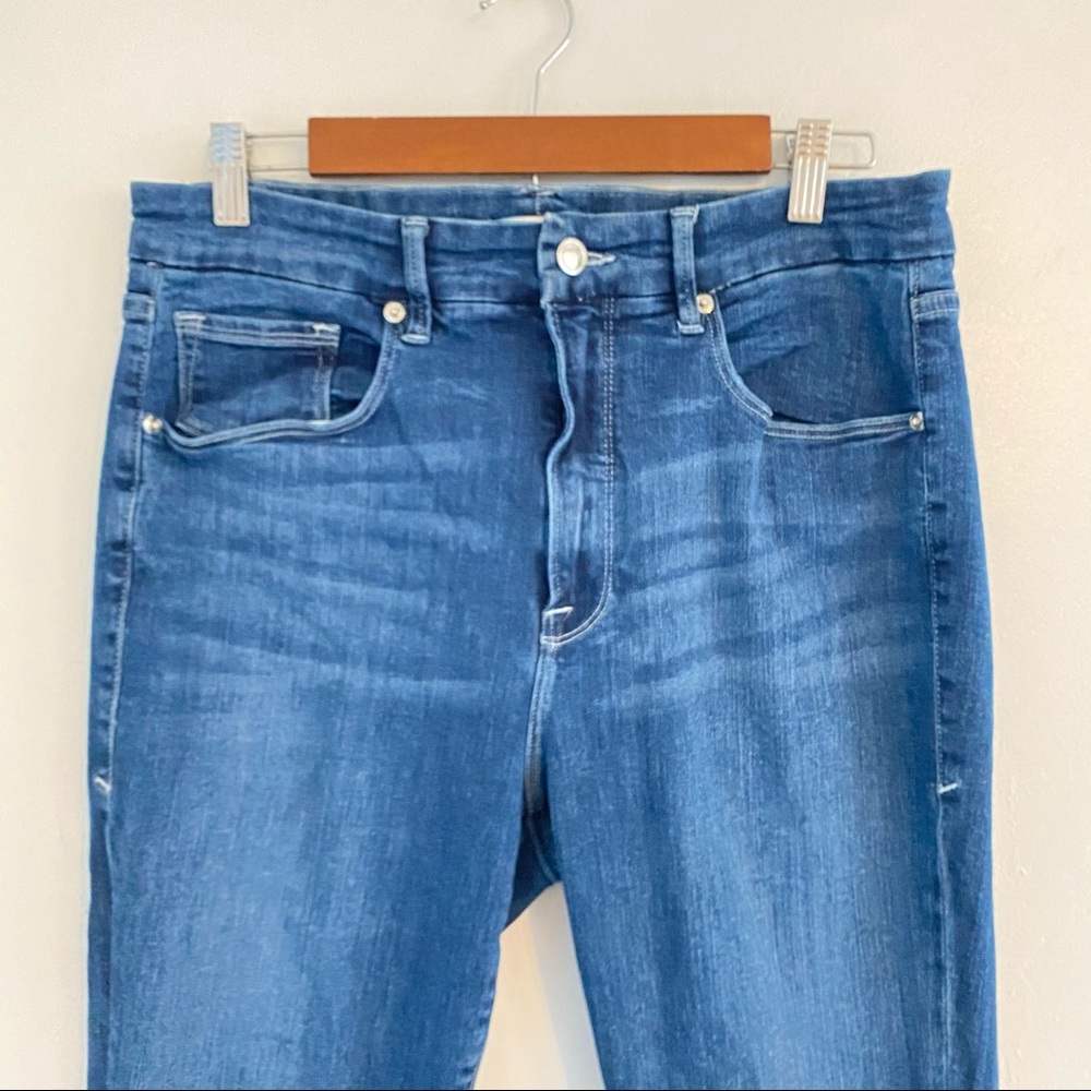 GOOD AMERICAN Good Waist Jeans High Blue179 32 14